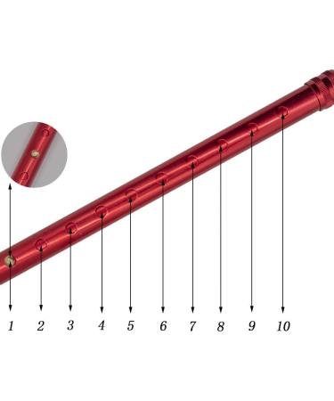 VISIONU Lightweight Foldable Forearm Crutch | Aluminum Walking Stick | Height Adjustable Ergonomic Handle | Comfortable Grip | Red - Buy Online on GoSupps.com