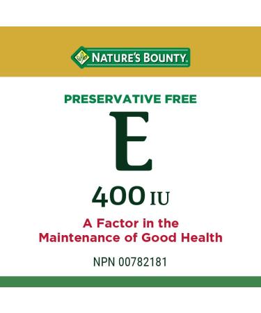 Nature's Bounty Vitamin E Pills And Supplement Helps Maintain Health 400Iu 200 Softgels & Chelated Zinc 50mg Supports Immune Function and Maintain Body's Ability Vitamin+ Value-Size - Buy Online on GoSupps.com