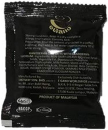 3 Boxes eGano Premium Ganoderma Cafe Latte Instant Coffee with Ganoderma Lucidum Extract (21g x 20 Sachets / box) - Buy Online on GoSupps.com