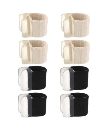 FOMIYES Toe Separator Toe Spacers 4 Pairs Bunion Corrector Toe Separators Spacers Straighteners Bunion Protector Treat in Hallux Valgus Big Toe Joint Hammer Toe L Toe Separator Toe Spacers 2.5x2cm