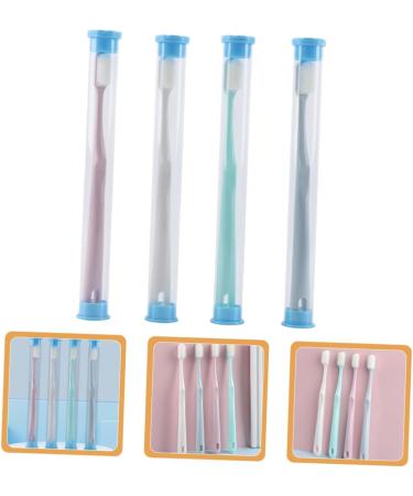 Ultechnovo Portable Tooth Cleaning Brushes - Set of 4 Charcoal Bristle Toothbrushes for Women - Ideal for Travel & Oral Care - Buy Online on GoSupps.com