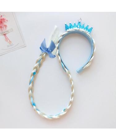 Weaving Braids Headband Icesnow Queen Hairhoop for Little Girl Lovely Hair Styling Accessories Roleplay Hair Decors Flowers 01 - Buy Online on GoSupps.com