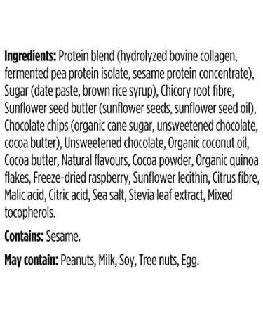 Genuine Health Clean Collagen Protein Bar Chocolate Raspberry 7g Collagen Gluten Free 8 count - Buy Online on GoSupps.com