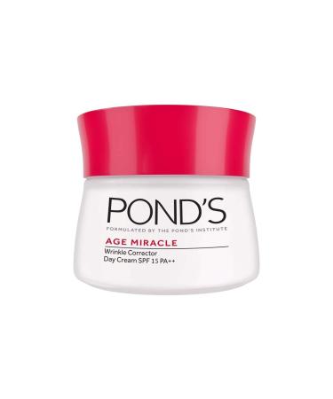 new Ponds Age Miracle Day Cream Anti Wrinkle Cream & Face Moisturizer with SPF 15 Use as a Daily Moisturizer for Face 50 ML