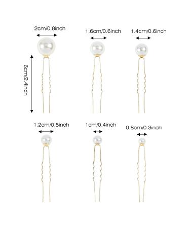 Cinaci 27 Pack Gold Rhinestone Leaf Flower Hair Combs & Pearl Pins Set - Wedding Hair Accessories for Women, Brides, Bridesmaids - Buy Online on GoSupps.com