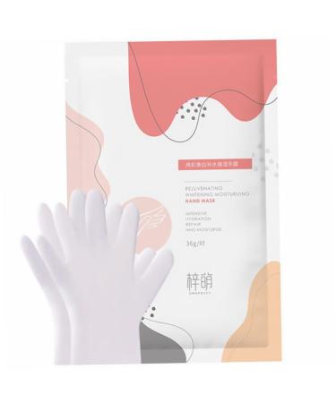 HAPINARY 2 Pairs Hand Removedor De Gel Hand Peeling Gel Boat Socks Moisturizing Gel Hand Exfoliating Gloves Cat Paw White Non-Woven Fabric Care