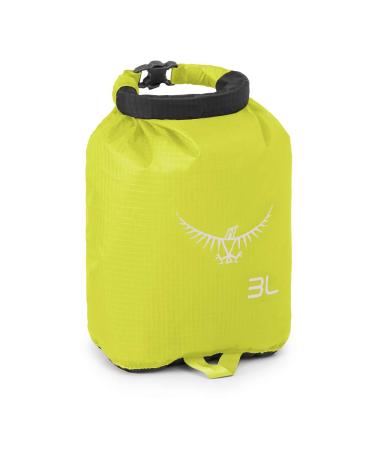 Osprey UltraLight 3 Dry Sack, One Size Electric Lime