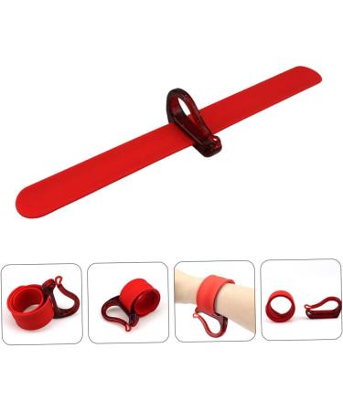 DOITOOL Hanging Rubber Band Bracelet Hair Pins Hair Clips Holder for Wrist for Braiders Hair Holders for Barbers Updo Hair Tools Hair Salon Supplies Red Plastic Wristband Hairdressing Tool 25.10X5.10X3.00CM Red - Buy Online on GoSupps.com