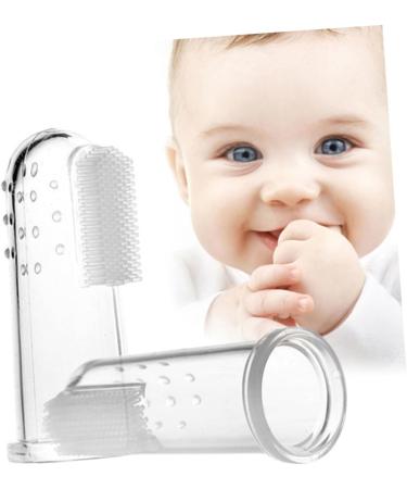 Buy Minkissy 2pcs Finger Toothbrush for Toddlers - Gentle Massager for Healthy Teeth | International Shipping Available - Buy Online on GoSupps.com