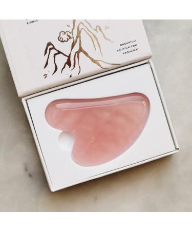 Mount Lai Rose Quartz Gua Sha Tool - Facial Massage & Skincare - Buy Online on GoSupps.com
