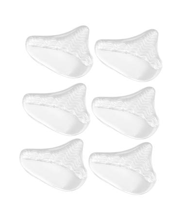 3 Pairs Forefoot Pad Ball of Foot Cushion Metatarsal Pad Forefoot Cushion for Heels of Foot Pad High Heel Pads Sesamoiditis Pad Forefoot Insert Shoe Pu White