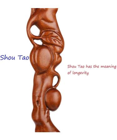 BJH Wooden Walking Stick Hand Carved with Dragon S Head Shape Handle Interesting - Buy Online on GoSupps.com