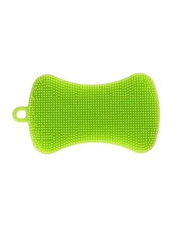 Silicone Sponge Kitchen Dish Cleaning Sponge Multi-purpose Scrubber Cleaning Pot Cleaning Brush Panda Bowl Fruit Vegetable Green