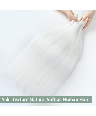YDDM 26 Pre-Stretched Braiding Hair Extensions - 6 Packs Jumbo White Kunsthaar for Braid Styles (60#) - Buy Online on GoSupps.com