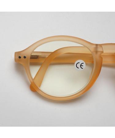Koosufa Foldable Anti Blue Light Round Reading Glasses for Men & Women - Lightweight Feather Hinges - Buy Online on GoSupps.com