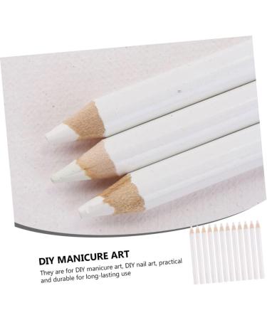 DOITOOL 120 Pcs Nail Point Drill Pencil Nail Art Tool Nail Dotting Pen Sticky Dotting Pen Rhinestone for Nails Rhinestone Picker Pen Rhinestone Picker Tool White Dot Wood Nail Pen - Buy Online on GoSupps.com