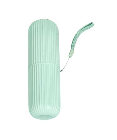 Travel Toothbrush Cup Portable Case Ample Capacity Multifunctional Toothpaste Carrier Family Travel Toothbrush Kit Toothbrush Cup for Family Travel Business(Green)