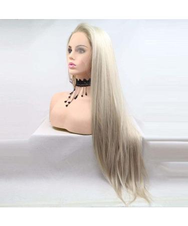 Xiweiya Blonde Lace Front Wig - Long Silky Smooth Heat-Resistant Fiber - Women s Stylish Side Parting Wig - Buy Online on GoSupps.com