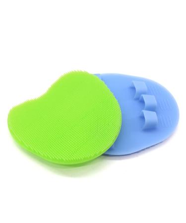 INNERNEED Silicone Body Scrubber Exfoliating Glove | Soft Bristles | Pack of 2 | Light Blue & Green | Improves Skin Health & Beauty - Buy Online on GoSupps.com