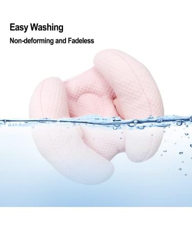 KAKIBLIN 2 in 1 Baby Travel Pillow - Adjustable Banana Shape Neck Pillow for Newborn Toddler Boys Girls in Pink - Buy Online on GoSupps.com