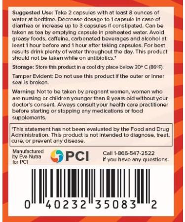 PCI Cleanse Herbal Remedy - All-Natural GI Detox Dietary Supplement - 60 Capsules - Buy Online on GoSupps.com