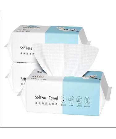 6 Packaging disposable face wash cotton soft towel thickened beauty wipe face makeup Remover face wash towel (Pearl print 7.9 * 7.9 inches 40 draw *6 packs) 1 Count (Pack of 6)