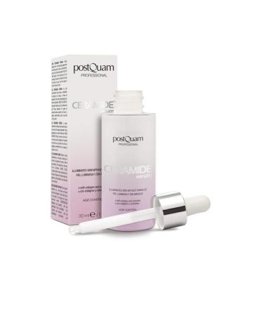 POSTQUAM Professional Ceramide Serum with Collagen 30ml /1oz Spanish Beauty - Vitality And Luminosity - Anti-Aging Long-Lasting -Soft Skin - Renews Skin's Natural Barrier - Active Ingredients