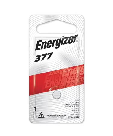 Energizer 377BPZ Zero Mercury Battery - 1 Pack 1 Count (Pack of 1)