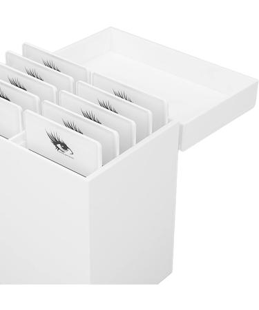 Acrylic Eyelash Storage Box 10 Layers Ultraviolet Light Cleaning False Lash Storage Organizer - Buy Online on GoSupps.com