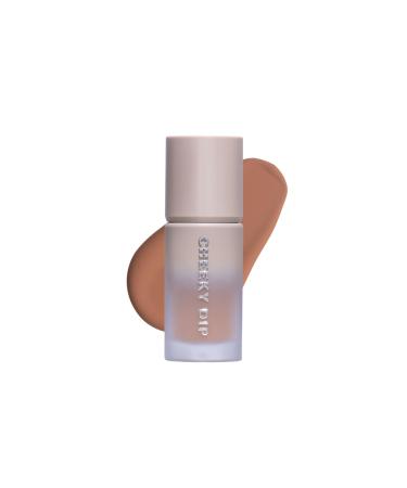 W7 Cheeky Dip Liquid Bronzer - Pigmented Face Bronzing Makeup - Satin Matte Finish - Fierce