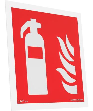 Buy Notlok Safety Work Fire Protection Sign - Fire Extinguisher (10 Pack) - DIN EN ISO 7010 Compliant - Long-Lasting PVC with High-Quality Adhesive Tape - 15x15 cm - Buy Online on GoSupps.com