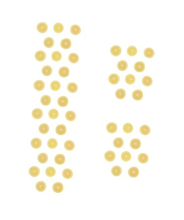 Lurrose 1000 pieces cut hot hot pearls made of sound fruit tone handicrafts for children cake decoration lemon slices for tinkering trailer charm pearls handmade earrings as shown x 5 pieces 1x0.5cmx5pcs