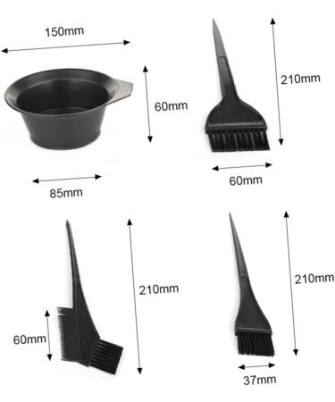 minkissy 8 Sets Hair Coloring Bowl Steamer Tools Hair Dye Comb Baking Oil Four Piece Set - Buy Online on GoSupps.com