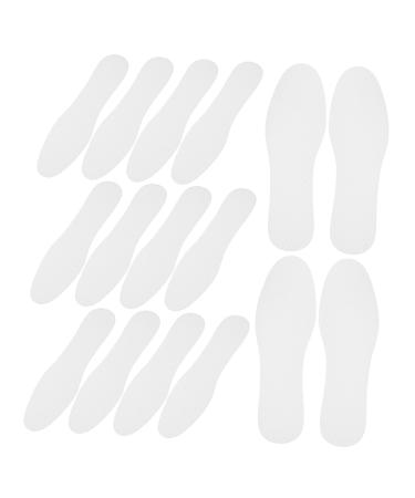 NOLITOY 20 Pairs Sweat-Absorbing Insoles Women Shoe Inserts Mens Trainers Mens Sneakers Thin Insole Shock Absorption Shoe Insoles Sneakers Men Comfortable Paper White Women's White 24x8cm