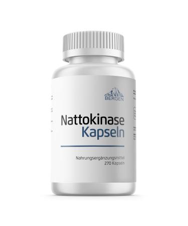 Bergen Nattokinase 270 capsules 100mg per capsule (vegan) 20 000 FU without vitamin K1 & K2
