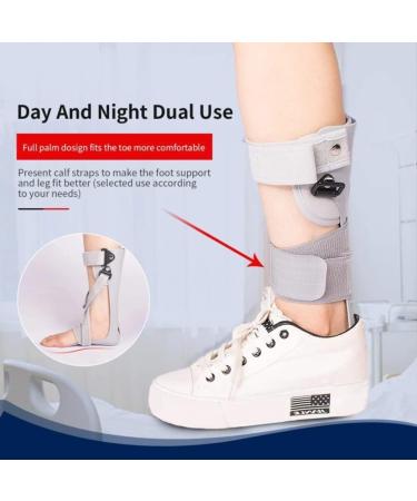 Plantar Fasciitis Splint & Foot Drop Brace | Adjustable Ankle Foot Orthosis for Pain Relief - Small Right Size - Buy Online on GoSupps.com