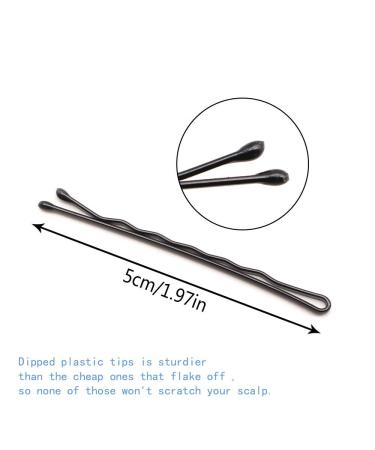 Dofash 5cm Professional Black Bobby Pins - Bulk 260pcs Hair Clips in Octagon Container for Women - Buy Online on GoSupps.com