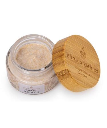 Organic Face Scrub 2oz - Exfoliate Hydrate & Reduce Pores | Natural Skincare with Silk Protein Green Tea & Aloe Vera - Buy Online on GoSupps.com