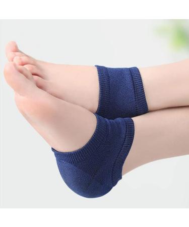 minkissy 2 Pairs Moisturizing Heel Socks Open Toe Socks Cracked Gel Heel Protector Toeless Spa Socks Heel Repair Socks Footcare for Dry Hard Cracked Skin B - Buy Online on GoSupps.com