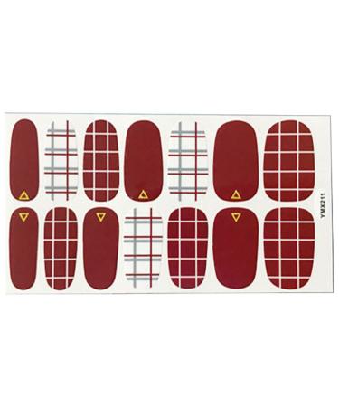 dijiusidy Nail Art Stickers Self-Adhesive Fingernail Decal with Strap Glue DIY Art Decor Full Cover Manicure Kits for Women Girls YMX211