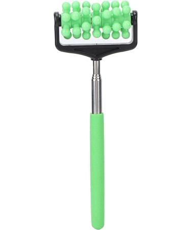 Telescopic Back Massager - Extendable Roller for Men & Women | Manual Massage Tool for Back Arms & Head - Green - Buy Online on GoSupps.com