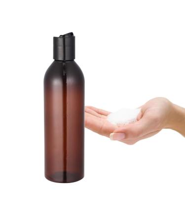 6PCs 250ml Refillable Travel Bottles - Portable Plastic Squeegee for Shampoo & Lotion - Brown - Buy Online on GoSupps.com