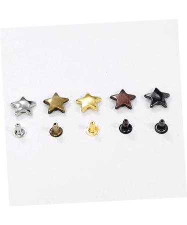 NUOBESTY 200 Sets Single-Sided Rivet Vintage Decor Star Shape Rivets DIY Luggage Accessories Manual Box - Buy Online on GoSupps.com
