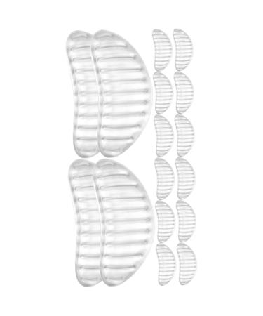 NOLITOY 8 Pairs Striped Arch Pads Comfortable Foot Support Gel Pad Foot Arch Gel Support Nonslip Support Pad Comfy Brace Support Arch Pad Foot Arch Support Man Women's Shoes High Heel