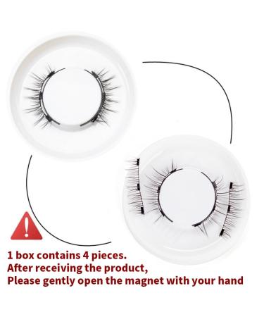 2 Pair Magnetic Eyelashes - Natural & Bushy Reusable No Glue Includes Applicator - Shop Now - Buy Online on GoSupps.com