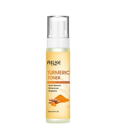 AILKE Natural Turmeric Face Toner Brightening Hydrating Rejuvenate Skin Acne & Pimples Removal Clean Skin With Vitamin C For All Skin Types 3.52 fl oz (Pack of 1)