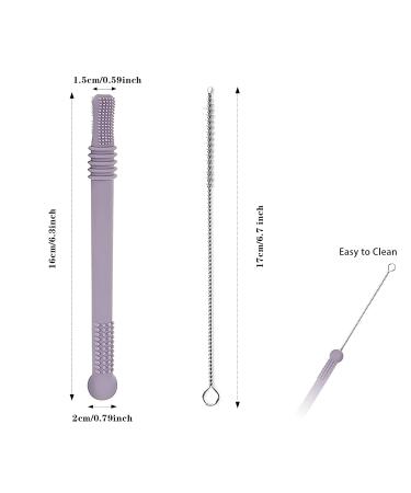 Silicone Baby Bite Tube & Chew Rings - 6 Pack Infant Sensory Toys - Molar Teething Aids for Toddlers - Buy Online on GoSupps.com