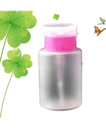Push-Down Donor 150ml Nail Polish Remover Pump Bottle - Empty Pink Alcohol & Oil Liquid Dispenser - Buy Online on GoSupps.com
