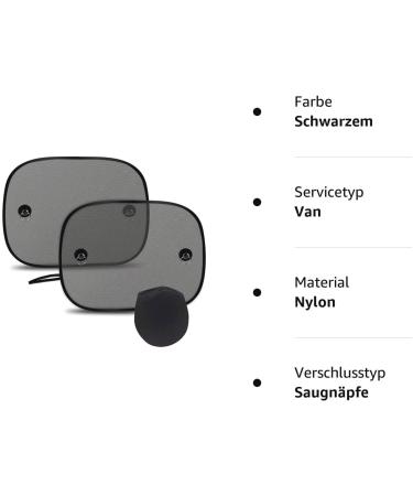 FRECOO Sun Visor Car - Universal UV Protection for Children & Pets | 51x31 cm (2 Pieces) with Suction Cups - Buy Online on GoSupps.com