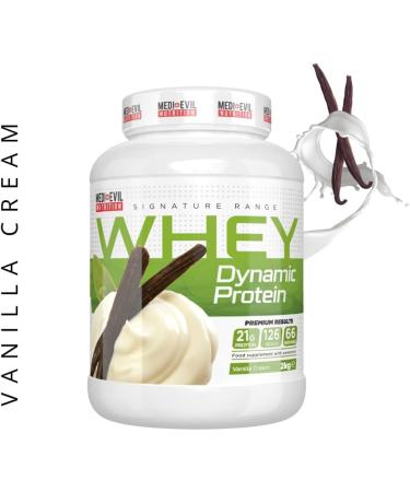 Medi-Evil Nutrition Whey Dynamic Protein Vanilla Cream Flavour 2kg 66 Servings Whey Protein Powder for Muscle Growth Vegetarian Vanilla 66 Servings (Pack of 1) - Buy Online on GoSupps.com